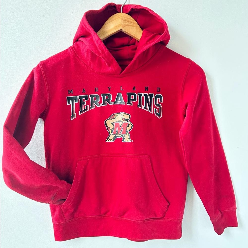 Maryland Terrapins  sz 8 Boy Hoodie Sweater Red